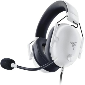 Casti Razer Blackshark V2 X cu fir pentru PlayStation, frecventa 12 Hz – 28 kHz, sensibilitate 100 dB, izolare fonica pasiva, frecventa de raspuns microfon: 100 Hz – 10 kHz, interfata jack 3.5 mm, alb