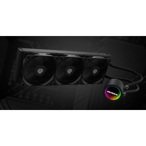Cooler Procesor GENESIS HYDRIA 360 NEGRU, dimensiune radiator 397x120x27mm, 3 ventilatoare ARGB, Viteza ventilatoare: 500-1550 RPM, Airflow ventilatoare: 80 CFM, Suport AMD: AM4/AM5, suport INTEL: LGA 1151/1156/1150/1200/1700/1851