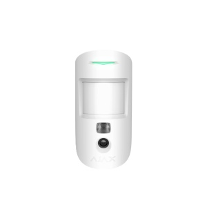 Detector PIR wireless cu camera, Ajax MotionCam, alb
