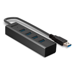 Hub USB Lindy LY-43324, 4 Port, USB 3.0, negru - Img 2