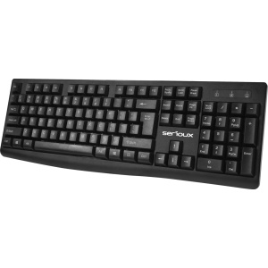 Kit Serioux cu fir, Tastatura: interfata USB, 104 taste, material ABS, US layout, lungime cablu 1.5m PVC, dimensiuni 440*159*25mm, negru, Mouse: interfata USB, 6 butoane, polling rate 125 Hz, rezolutie DPI 800-1200-1600DPI, lungime cablu 1.5m PVC, - Img 4