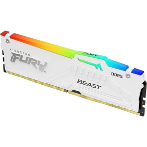 Memorie RAM Kingston DDR5 16GB 6800Mhz CL34 1.4V Fury Beast White RGB XMP