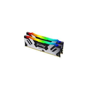 Memorie RAM Kingston DDR5 32GB 6400Mhz CL32 1.4V Dual Channel Kit Fury Renegade Silver/White RGB XMP