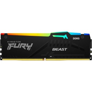 Memorie RAM Kingston DDR5 32GB 6400Mhz CL32 1.4V Fury Beast Black RGB XMP
