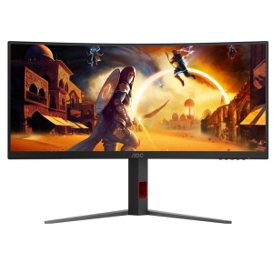 Monitor AOC 34" CU34G4, Curvature: 1500R, Diagonal (inch): 34, Diagonal (cm): 86, Aspect ratio: 21:9, Panel: VA, Resolution: 3440x1440, Refresh Rate: 180Hz, Response time GtG: 1ms, Response time MPRT: 0.5ms, Brightness (max): 300 cd/m², Contrast (static) - Img 2