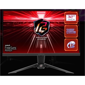Monitor Gaming Asrock PG32QF2B, diagonala: 31.5", Aspect: 16:9, anti-glare, Rezolutie: 2560 x 1440, Refresh rate: 165Hz, Luminozitate: 550 cd/m2, Contrast: 3000:1, unghi vizualizare: 178°(H) / 178°(V), culori: 16.7M, Timp raspuns: 1ms, Flicker free,