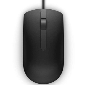 Mouse DELL MS116, cu fir, negru