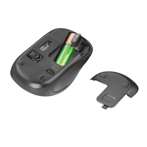 Mouse fara fir Trust Yvi FX Wireless Mouse - negru Specifications General Height of main product (in mm) 95 mm Width of main product (in mm) 57 mm Depth of main product (in mm) 40 mm Total weight 84 g Formfactor compact Ergonomic design no Connectivity - Img 4