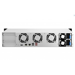 NAS QNAP 873AeU 8-Bay, CPU AMD Ryzen V1000 series V1500B 4C/8T 2.2 GHz, RAM 4GB (1 x 4GB) DDR4 SODIMM (max. 64GB total, optional ECC RAM support), 8 x 2.5"/3.5" SATA 6Gbps, 2x M.2 2280 PCIe Gen3 x1 HDD (neincluse), LAN: 2 x 2.5GbE, optional 10GbE - Img 2