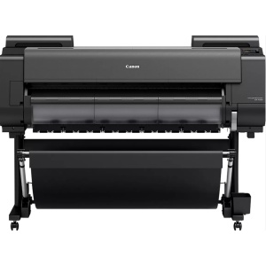 Plotter Canon GP-4000, Format A0, 44", 11 culori, Rezoluţie de imprimare: 2.400 x 1.200 dpi, Total: 18.432 duze MBK, PBK, C, M, Y, GY, R, O, G, V, FP: 1.536 de duze fiecare, Cerneluri pe bază de pigmenţi: 11 culori MBK, PBK, C, M, Y, GY, R, O, G, V, FP,