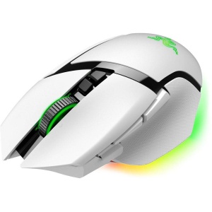 Razer Basilisk V3 Pro 35K, wireless, bluetooth, rezolutie maxima 35000 DPI, iluminare Razer Chroma™ RGB, senzor Focus Pro 35K Optical Sensor Gen-2, alb - Img 2