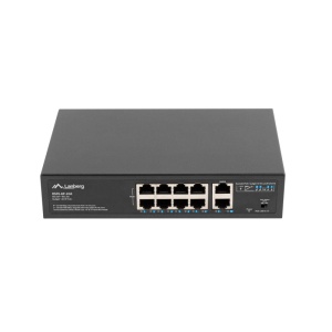 Switch 8x 100 Mb PoE+ / 2x 1 Gb, fara management, rack 10"/19", Gigabit Ethernet, 120W