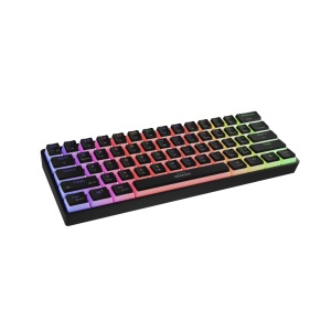 Tastatura gaming mecanica wireless Genesis Thor 660 G2 60% , iluminare RGB, switch-uri Brown, 61 taste, 13 butoane multimedia, negru