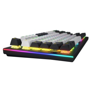 Tastatura mecanica cu fir Hator Gravity TKL conectivitate USB, polling rate 1000Hz, iluminare RGB cu functia de a customiza fiecare tasta individual, tip switch HATOR Aurum Orange Linear rev.2.0, durata de viata switch 70M de clickuri, material taste - Img 3