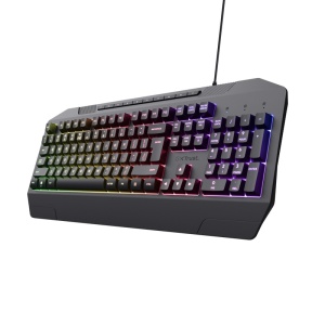 Tastatura Trust cu fir GXT836 Evocs, numar butoane 114, interfata USB 2.0, conector USB-A, iluminare RGB rainbow, negru - Img 2