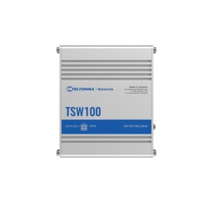 TELTONIKA INDUSTRIAL 5PORT Unmanaged POE+ Switch TSW100, Interfata: 5 x ETH ports, 10/100/1000 Mbps, supports auto MDI/MDIX crossover, Standarde retea: 802.3i, 802.3u, 802.3ab, 802.3x, 802.3az, 802.3ad, Porturi POE:1-4, POE Budget: 120W, Latime de banda:
