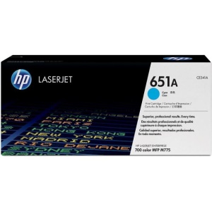 Toner HP CE341A,cyan NR.651 16K ORIGINAL, HP LaserJet Enterprise 700MFP M775DN, LaserJet Enterprise 700 MFP M775F, LaserJet Enterprise 700MFP M775Z, LaserJet Enterprise 700 MFP M775Z+.
