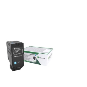 Toner Lexmark 75B20C0, Return Program, cyan, 10 k, CS/CX 727,CS728