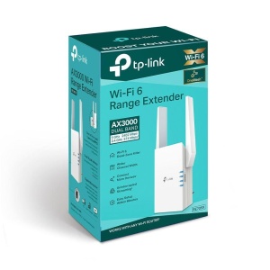 TP-link AX3000 Wi-Fi Mesh Range Extender, RE705X, 1 Port Ethernet Gigabit, 2 Antene externe, Standarde Wireless IEEE 802.11a/n/ac/ax 5GHz, IEEE 802.11b/g/n/ax 2.4GHz, frecventa 2.4, 5 Ghz, 574 Mbps at 2.4GHz, 2402 Mbps at 5GHz. - Img 4