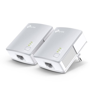TP-LINK POWER LINE av 600 KIT TL-PA411 KIT, Standarde și Protocoale: HomePlug AV, IEEE802.3, IEEE802.3u, iNTERFATA: 1× Port Ethernet 10/100 Mbps, Consum: 4.60W, Dimensiuni; 65 × 52 × 28.5 mm, Aria de acoperire: 300m, kit-ul contine 2 x TL-PA411. - Img 1