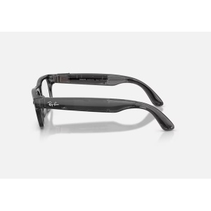 23 Ray-Ban Meta Blayzer Optics Gen 2 AI Glasses Shiny Transparent Black/Demo RW7001 8526 54 - Img 3