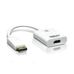 Adaptor ATEN VC986-AT. Conector 1: DisplayPort, Conector 2: HDMI, Conector 1 gen: Tată. Greutate: 100 g, Lățime: 45 mm, Adâncime: 180 mm. Lăţime de ambalaj: 19 mm, Adâncimea de ambalaj: 120 mm, Înălţime de ambalaj: 212 mm. Cantitate per ambalaj: 1 buc..