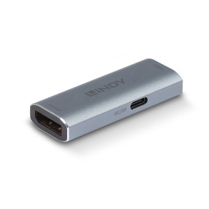 Adaptor Lindy DisplayPort 1.4 Repeater, latime de banda suportata 32.4 Gbps, rezolutie maxima 7680x4320@60Hz 4:4:4 8bit, material aluminiu, gri - Img 3
