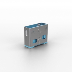 Adaptor USB Locks Lindy, 10 USB, blue - Img 1