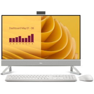 All-in-One Consumer Dell 27 EC27250 AIO cu procesor Intel Core 7 150U pana la, 27 inch, FHD, 16GB DDR5, 512GB SSD, Intel Graphics, Windows 11 Home, White, 1 an garantie
