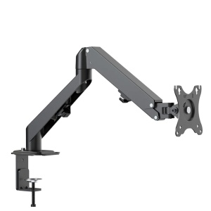Brat de birou pentru monitor Neomounts, poate sustine un monitor cu diagonala display 17-27", suporta pana la 7kg, full motion, +90°, -45° inclinatie, +90°, -90° swivel, +180°, -180° rotatie, VESA min 75x75, VESA max 100x100,reglabil pe inaltime: - Img 1