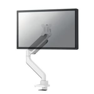 Brat monitor Neomounts DS70-450WH1; pentru display-uri cu diagonale 17"-42", sistem de prindere VESA 75x75~100x100, greutate maxima suportata 15kg, full motion, tilt +45°, swivel 90°, rotate 180°; gas spring; culoare alb. Garantie 5 ani