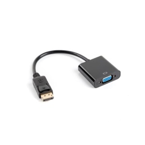 Cablu adaptor DisplayPort(M) 1.1 VGA(F) 20 cm negru