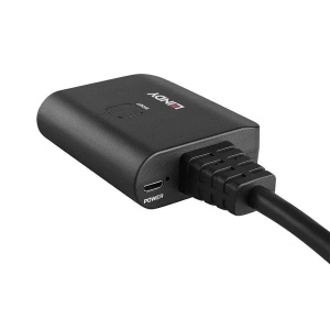 Cablu Lindy 2 porturi HDMI 4K60, latime de banda suportata 18Gbps, Chipset: GSV2006, lungime cablu 500 mm negru - Img 3