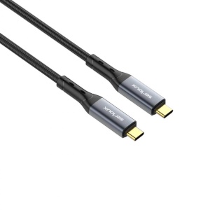 Cablu Serioux USB-C la USB-C, viteza transfer 40Gbs, lungime cablu 100cm, iesire video 8K@60HZ sau Dual 4k@60hz, negru - Img 5