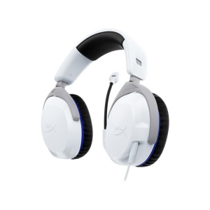 Casti gaming cu fir HyperX CloudX Stinger 2 Xbox/PC, jack 3,5mm pentru conectare direct la controller, drivere 50mm, slidere gradate, microfon cu noise cancelling, spuma cu memorie, alb - Img 3
