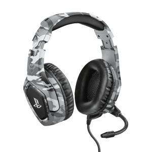 Casti gaming Trust GXT 488 Forze cu fir, lungime cablu 120 cm, frecventa raspuns 20 Hz, 20.000 Hz, sunet stereo, frecventa raspuns microfon 50 Hz, 10.000 Hz, pentru PS4 si PS5, gri