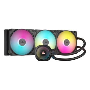 Cooler Procesor CORSAIR iCUE LINK TITAN 420 RX RGB AIO Liquid NEGRU, marime radiator 452mm, 3 ventilatoare ARGB, Viteza ventilatoare 300-1700 RPM +/- 10%, Suport AMD: AM4/AM5, suport INTEL: LGA 1851/1700, Airflow: 17.9-94.7 CFM