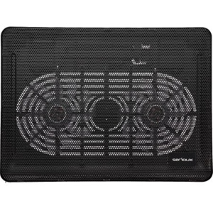 Cooling pad Serioux, SRXNCP007, Dimensiuni: 340*250*23mm, Compatibilitate maxima laptop: 15.6 inch, Dimensiune ventilator: 2 x 125 *125*15mm, Nivel zgomot: 10dB, Flux aer: 20CFM, Tensiune alimentare: DC 5V, Viteza rotatie maxima: 1500RPM, Iluminare LED: - Img 3