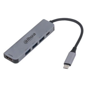 DAHUA 5 IN 1 USB 3.1 TYPE-C TO HDMI Docking station, intrare: USB Type- C, Iesire: 3 x USB 3.0, 1 x HDMI, 1 x PD, Dimensiuni:101.0 mm × 28.0 mm × 10.0 mm, Greutate: 40g. - Img 2