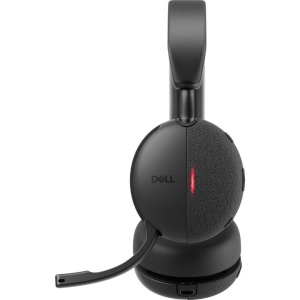 DELL PRO WIRELESS ANC HEADSET WL5024, Tech Specs: Audio (output/speaker): Speaker Size 40mm, Frequency Response 20Hz - 20kHz, Frequency Response (talk mode) 100Hz - 8kHz, Speaker Driver Sensitivity 120dB @ 1mW/1kHz, Noise cancellation Hybrid ANC, User - Img 3