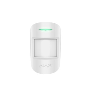 Detector PIR wireless, AJAX MotionProtect Plus, alb
