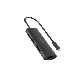 DOCKING Station A4tech universal, 8-in-1, cablu 0.20m, gri