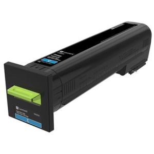 LEXMARK 72K0X20 laser toner cyan de capacitate mare, 22 k pagini, compatibilitate CS820de / CS820dte / CS820dtfe