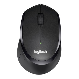 Logitech B330 Silent Plus. Form factor: Right-hand. Movement detection technology: Optical, Device interface: RF Wireless, Movement resolution: 1000 DPI, Buttons type: Pressed buttons, Buttons quantity: 3, Scroll type: Wheel. Power source: Batteries.