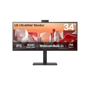 Monitor LG 34" 34BA85QE-B.AEU, Curvature: 3800R, Diagonal (inch): 34, Diagonal (cm): 86.7, Aspect ratio: 21:9, Panel: IPS, Resolution: 3440x1440, Refresh Rate: 60Hz, Response time GtG: 5ms, Brightness (max): 300 cd/m², Contrast (static) : 1000:1, Viewing