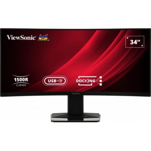 Monitor ViewSonic 34" VG3419C, Curvature: 1500R, Diagonal (inch): 34, Diagonal (cm): 86, Aspect ratio: 21:9, Panel: VA, Resolution: 3440x1440, Refresh Rate: 120Hz, Response time GtG: 3.5ms, Response time MPRT: 0.4ms, Brightness (max): 300 cd/m², Contrast