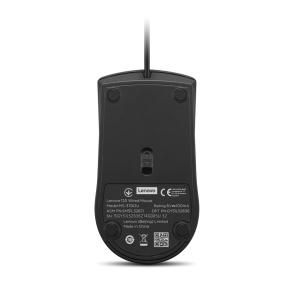 Mouse cu fir Lenovo 120; 1600DPI; conectivitate: USB-A; senzor optic; numar de butoane: 3; greutate: 90g; lungimea cablului: 1.5m; compatibil cu Windows 10 Home Single Language 64, Windows 11; culoare: negru - Img 2