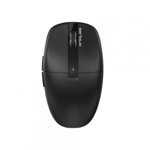 Mouse wireless AirFlow 2.4G+BT cu mod dual, cu receptor dual USB-A +USB-C; LED frontal Mod: 2.4G + Bluetooth Număr cheie: 6 Material: ABS Culoare: Negru complet DPI: 800-1200-1600 Comutator: Clic silențios pentru butonul L-R Interfață: Receptor