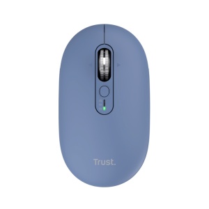 Mouse wireless Trust Seron Hyperscroll, 7 butoane, rezolutie maxima 3200 DPI, albastru