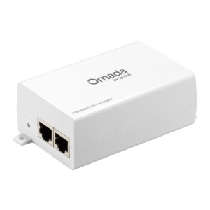 Omada 54V 60W 10G Passive PoE Adapter Port: 1× 10Gbps Passive PoE Port, 1× 10Gbps Non-PoE Port SPEC: 54V passive PoE supported, 60W PoE Power, Data and power carried over the same cable, Convenient wall-mounting design, 10G speed support, Plug-and-Play,